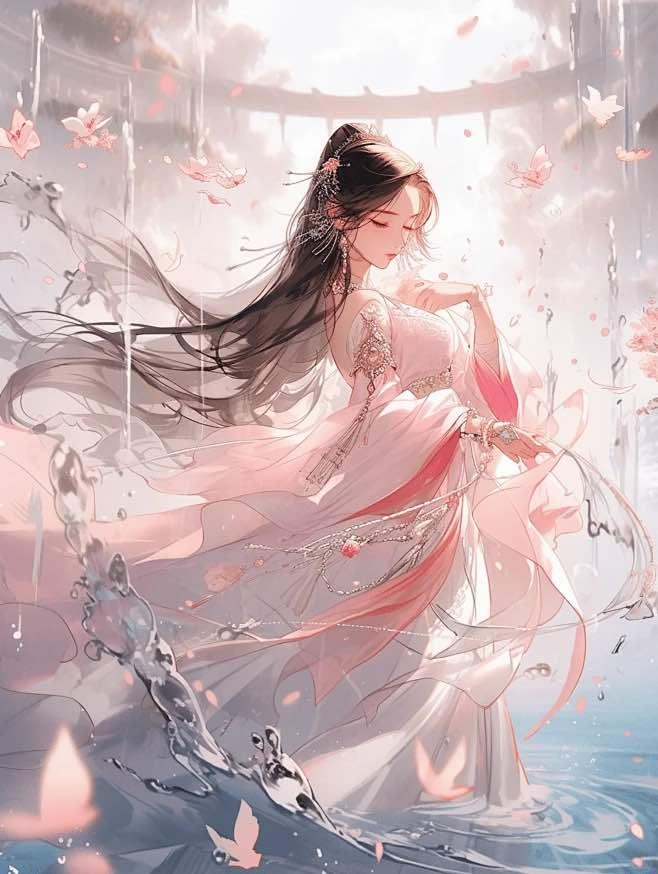 娇花照水
